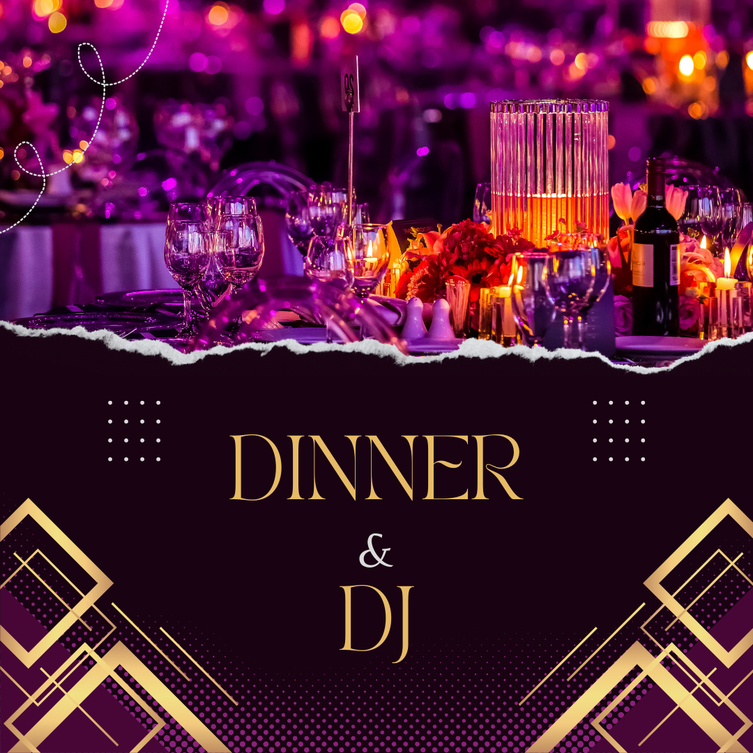 Purple Gold Modern Gala Dinner Instagram Post